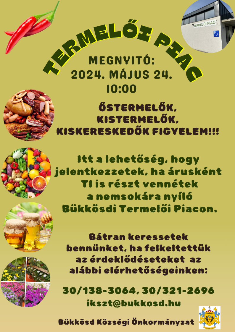 Red Green Vibrant Farmers Market Email Newsletter